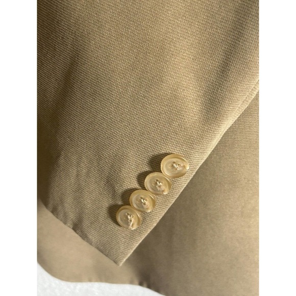 Lauren Ralph Lauren Men's Solid Beige Single Breasted Blazer Jacket Size 42L - Picture 8 of 11